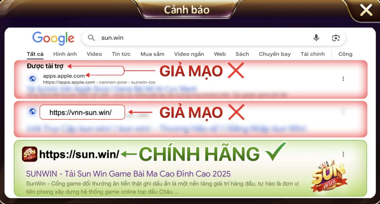 Tên miền sun.win được xác nhận bởi hệ thống Sunwin
